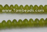 CKA214 15.5 inches 6*10mm rondelle Korean jade gemstone beads