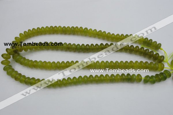 CKA214 15.5 inches 6*10mm rondelle Korean jade gemstone beads