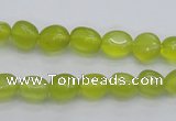 CKA215 15.5 inches 6*8mm nuggets Korean jade gemstone beads