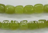 CKA23 15.5 inches 7*10mm nugget Korean jade gemstone beads