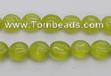 CKA235 15.5 inches 10mm flat round Korean jade gemstone beads