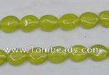 CKA242 15.5 inches 8*10mm oval Korean jade gemstone beads