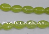 CKA243 15.5 inches 8*12mm oval Korean jade gemstone beads