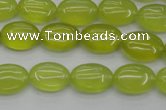 CKA244 15.5 inches 10*14mm oval Korean jade gemstone beads