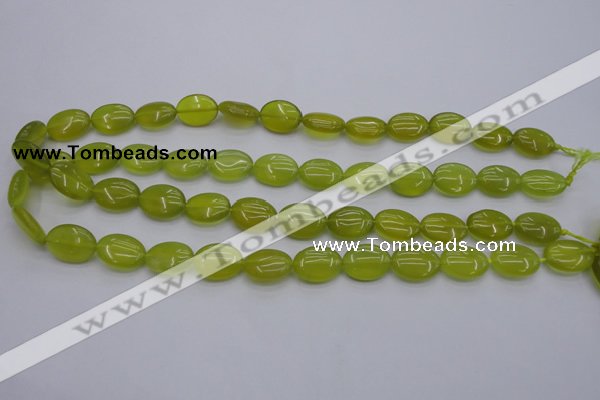 CKA245 15.5 inches 12*16mm oval Korean jade gemstone beads