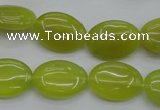 CKA246 15.5 inches 13*18mm oval Korean jade gemstone beads