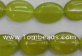 CKA247 15.5 inches 15*20mm oval Korean jade gemstone beads