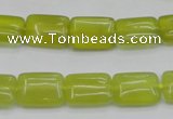 CKA260 15.5 inches 10*14mm rectangle Korean jade gemstone beads