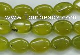 CKA32 15.5 inches 10*14mm oval Korean jade gemstone beads