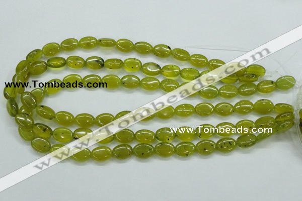 CKA32 15.5 inches 10*14mm oval Korean jade gemstone beads