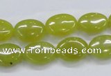 CKA33 15.5 inches 12*16mm oval Korean jade gemstone beads