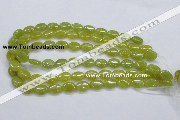 CKA33 15.5 inches 12*16mm oval Korean jade gemstone beads