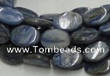 CKC08 16 inches 8*10mm flat oval natural kyanite beads wholesale