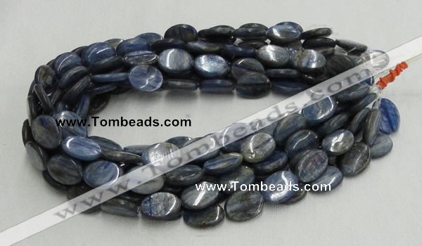 CKC08 16 inches 8*10mm flat oval natural kyanite beads wholesale