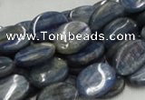 CKC09 16 inches 10*13mm flat oval natural kyanite beads wholesale