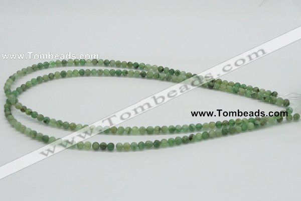 CKC100 16 inches 5mm round natural green kyanite beads wholesale