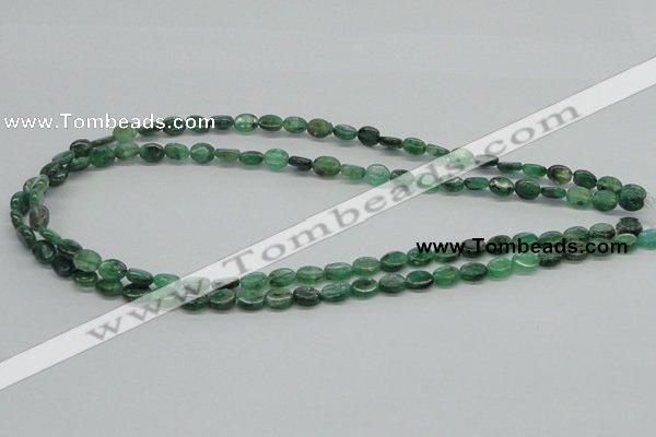 CKC109 16 inches 6*8mm oval natural green kyanite beads wholesale