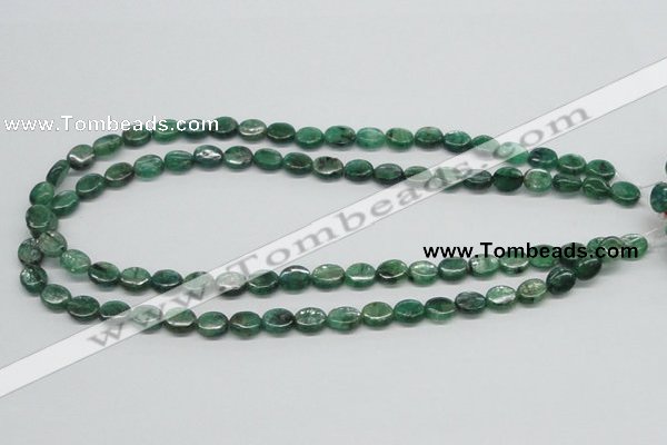 CKC110 16 inches 8*10mm oval natural green kyanite beads wholesale