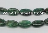 CKC111 16 inches 8*14mm oval natural green kyanite beads wholesale