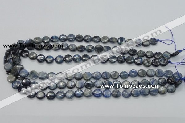 CKC202 15.5 inches 10mm flat round natural kyanite beads wholesale