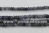 CKC215 15.5 inches 3*4mm faceted rondelle natural kyanite beads