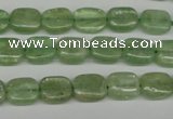 CKC260 15.5 inches 8*10mm rectangle natural green kyanite beads