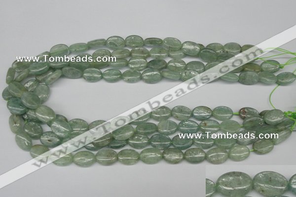 CKC271 15.5 inches 10*14mm oval natural green kyanite beads