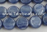 CKC510 15.5 inches 6mm flat round natural Brazilian kyanite beads