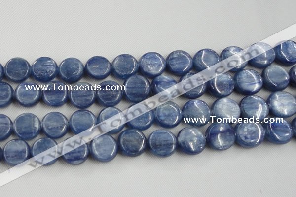 CKC515 15.5 inches 16mm flat round natural Brazilian kyanite beads