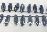 CKC552 Top drilled 10*25mm marquise natural kyanite beads