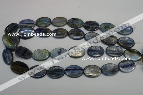 CKC56 15.5 inches 18*25mm oval natural kyanite beads wholesale