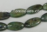 CKC58 15.5 inches 8*14mm oval natural green kyanite beads wholesale