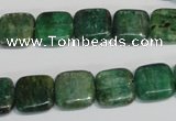 CKC62 15.5 inches 12*12mm square natural green kyanite beads