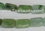 CKC65 15.5 inches 8*12mm rectangle natural green kyanite beads