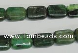 CKC66 15.5 inches 10*14mm rectangle natural green kyanite beads