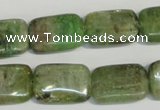 CKC67 15.5 inches 13*18mm rectangle natural green kyanite beads