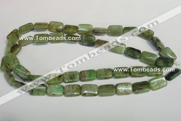 CKC67 15.5 inches 13*18mm rectangle natural green kyanite beads