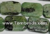 CKC69 15.5 inches 18*25mm rectangle natural green kyanite beads