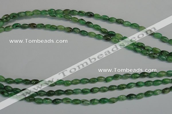 CKC70 15.5 inches 4*6mm rice natural green kyanite beads wholesale