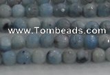 CKC701 15.5 inches 6mm faceted round imitation blue kyanite beads