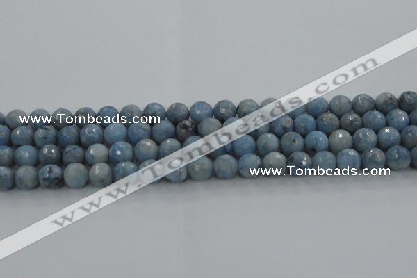 CKC703 15.5 inches 10mm faceted round imitation blue kyanite beads