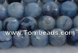 CKC704 15.5 inches 12mm faceted round imitation blue kyanite beads