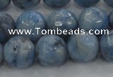 CKC705 15.5 inches 14mm faceted round imitation blue kyanite beads