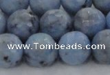 CKC706 15.5 inches 16mm faceted round imitation blue kyanite beads