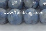 CKC707 15.5 inches 18mm faceted round imitation blue kyanite beads