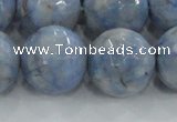CKC708 15.5 inches 20mm faceted round imitation blue kyanite beads