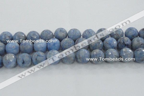 CKC708 15.5 inches 20mm faceted round imitation blue kyanite beads