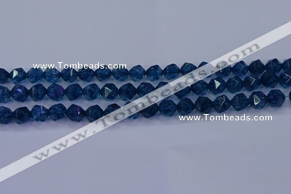 CKC712 15.5 inches 8mm faceted nuggets imitation kyanite beads