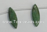 CKC72 15.5 inches 10*30mm marquise natural green kyanite beads