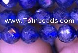 CKC733 15.5 inches 7mm faceted round kyanite gemstone beads